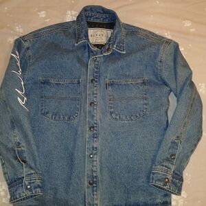 NWOT!! MENS BLAKELY heavy Blue Denim Coat